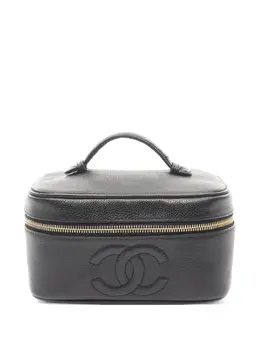 CHANEL Pre-Owned: Чёрная сумка-шоппер 