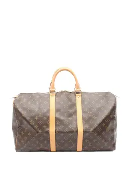 Louis Vuitton Pre-Owned: Коричневая дорожная сумка 