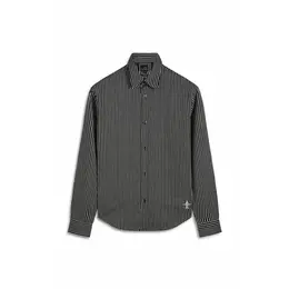 Armani Exchange: Чёрная рубашка 