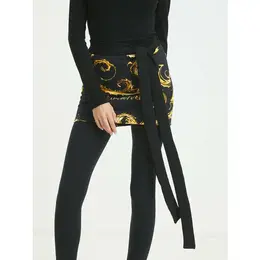 Versace Jeans Couture: Чёрная юбка 