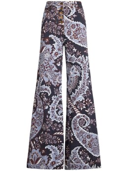 Etro: Расклешённые джинсы 