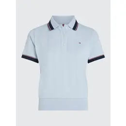 TOMMY HILFIGER: Голубое поло 