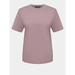 EA7 EMPORIO ARMANI: Розовая футболка 