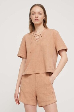 UGG: Бежевая футболка 