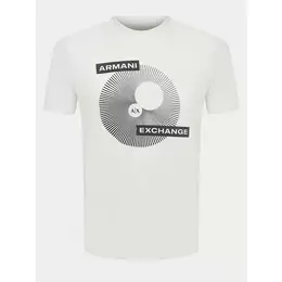 Armani Exchange: Белая футболка 