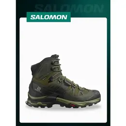 Salomon: Чёрные ботинки 