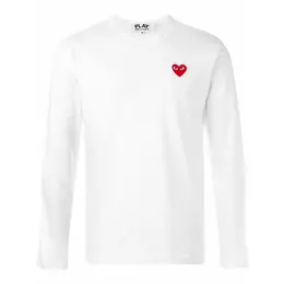 Comme des Garcons PLAY: Белый свитшот 