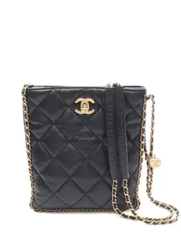 CHANEL Pre-Owned: Чёрная сумка 