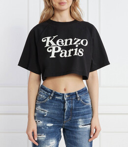 Kenzo: Чёрная футболка 