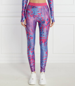 Versace Jeans Couture: Синие легинсы 