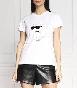Karl Lagerfeld: Белая футболка  Choupette