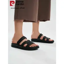Pierre Cardin: Чёрные шлёпанцы 