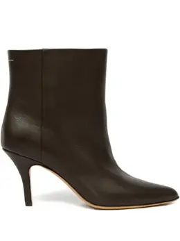 MM6 Maison Margiela: Тёмные ботинки 
