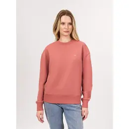 CALVIN KLEIN: Коричневый свитшот 