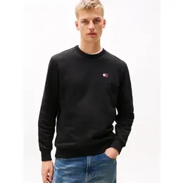 Tommy Jeans: Чёрный свитшот  Tommy Badge