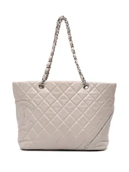 CHANEL Pre-Owned: Белая сумка-шоппер 