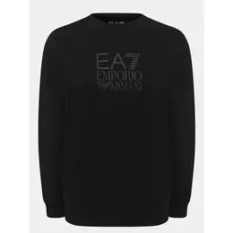 EA7 EMPORIO ARMANI: Чёрный свитшот 