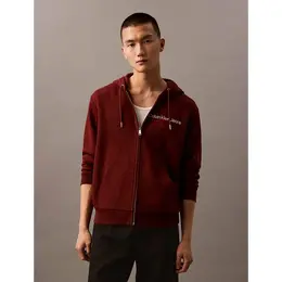 CALVIN KLEIN: Бордовая толстовка 