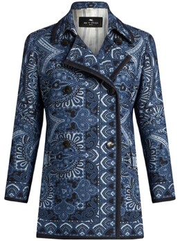 Etro: Двубортное пальто 
