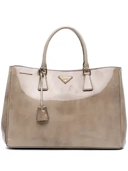 Prada Pre-Owned: Коричневая сумка-шоппер 