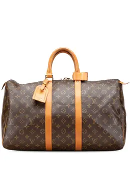 Louis Vuitton Pre-Owned: Коричневая дорожная сумка 