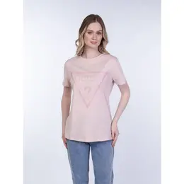 GUESS: Розовая футболка 