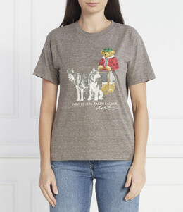 Polo Ralph Lauren: Серая футболка 