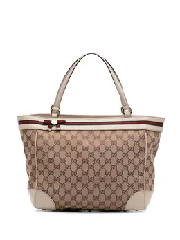 Gucci Pre-Owned: Коричневая сумка-шоппер 