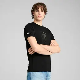 PUMA: Чёрная футболка  Ferrari