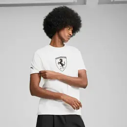 PUMA: Белая футболка  Ferrari