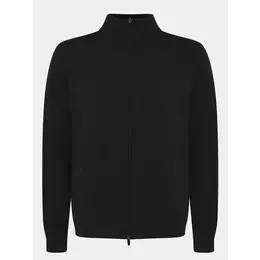 EA7 EMPORIO ARMANI: Чёрный кардиган 