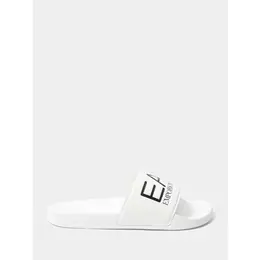 EA7 EMPORIO ARMANI: Белые шлёпанцы 