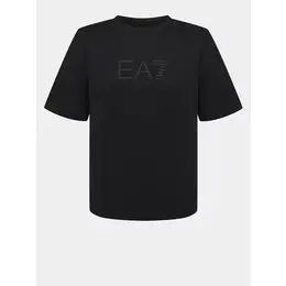 EA7 EMPORIO ARMANI: Чёрная футболка 