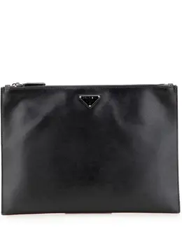 Prada Pre-Owned: Чёрный клатч 