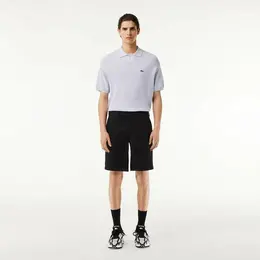 LACOSTE: Чёрные шорты 