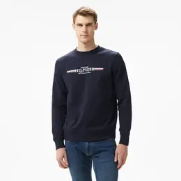 TOMMY HILFIGER: Синий свитшот 