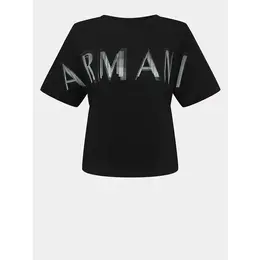 Armani Exchange: Чёрная футболка 