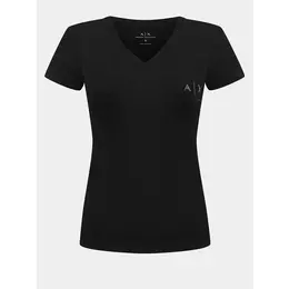 Armani Exchange: Чёрная футболка 
