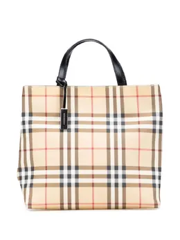 Burberry Pre-Owned: Коричневая сумка-шоппер 