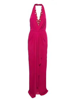 Badgley Mischka: Платье со стразами 