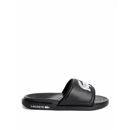 LACOSTE: Чёрные шлёпанцы 