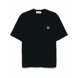 Stone Island: Чёрная футболка  Compass