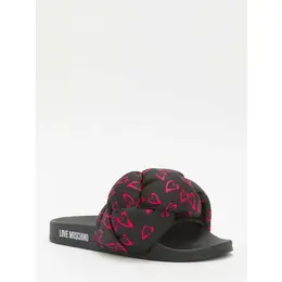 LOVE MOSCHINO: Чёрные шлёпанцы 