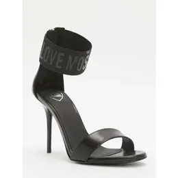 LOVE MOSCHINO: Чёрные босоножки 