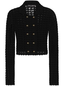 Dolce & Gabbana: Чёрный кардиган 