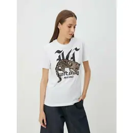 Just Cavalli: Белая футболка 