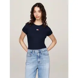 Tommy Jeans: Синяя футболка 