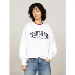 Tommy Jeans: Белый свитшот 