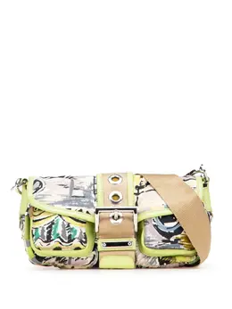 Prada Pre-Owned: Зелёная сумка 