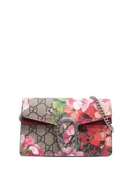 Gucci Pre-Owned: Сумка через плечо с растительным принтом 